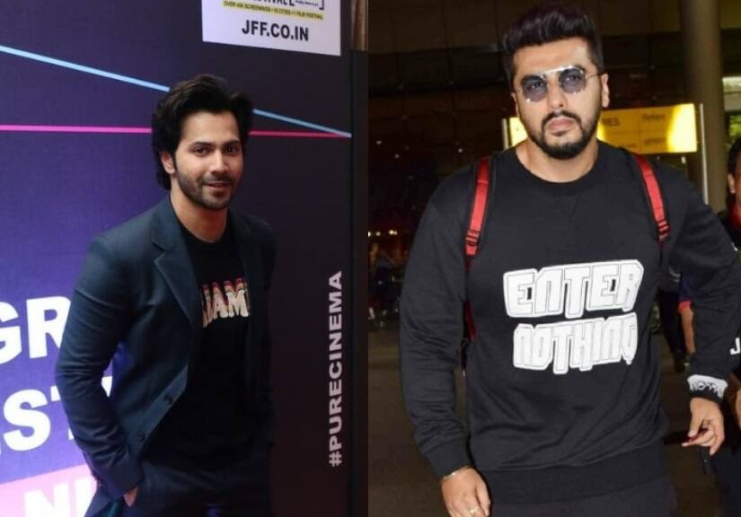 Varun Dhawan and Arjun Kapoor. Images from Twitter